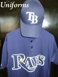 Replica of a baseball uniform