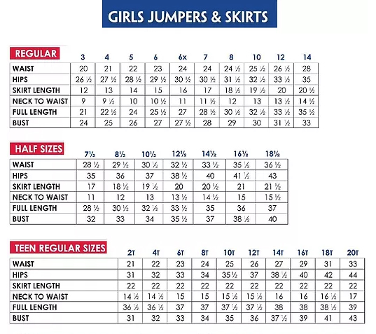 Jumper Size Chart